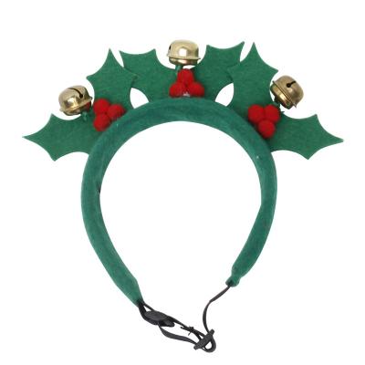 China Factory Sale Pet Teddy Accessories Headgear Christmas Bells Stocked Hot Circle for sale