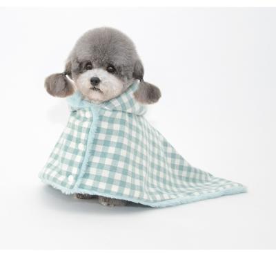 China Christmas Nightgown Dog Pet Viable Cape Warm Woolen Covering Coat for sale