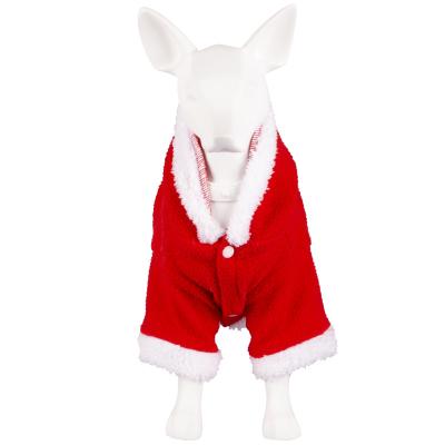 China New Sustainable Winter Christmas Pet Apparel Custom Puppy Clothes Dog Christmas Hoodie for sale