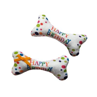 China Hot Selling Wholesale Pet Toy Bites Birthday Dog Plush Dogs Amazon Pet Supplies Sounding Toys for sale