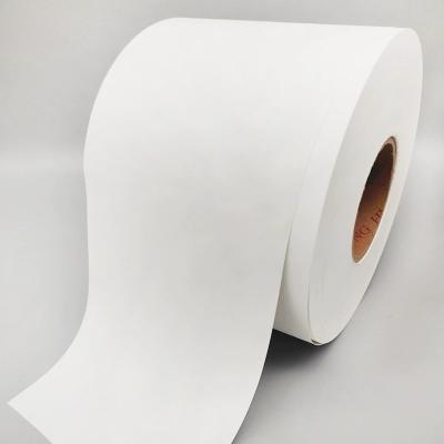 China Waterproof Label Printing Annotate Semi Single Sided Adhesive Coated Label Paper Roll for sale