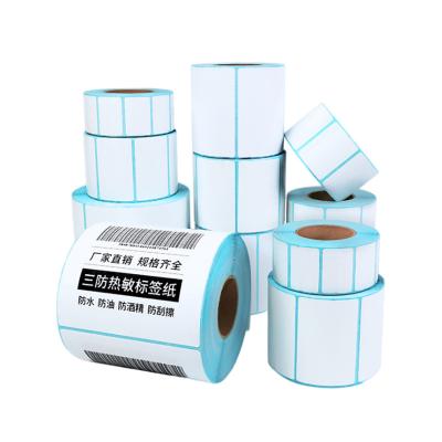 China Customized High Quality Waterproof ECO TOP Melt Glue Heat Sensitive Paper Sticker Roll for sale