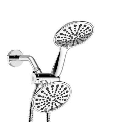 China Without Slide Bar Bath Double Hand Shower Head Combo Set for sale