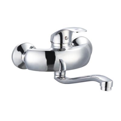 China Taizhou's Traditional Long Tap Zinc Single Lever Kitchen Wall Mounted Spout for sale