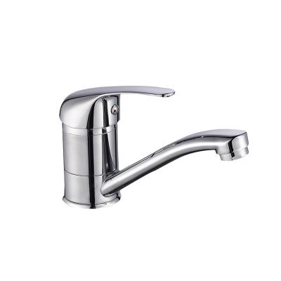 China Modern Hot Zinc Chrome Taizhou Cold Water Kitchen Faucet Single Lever Faucet for sale