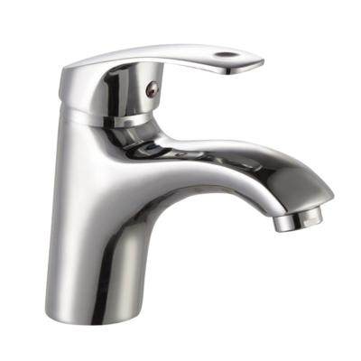 China Metered Faucets China Manufacture Single Lever Zinc Lavatory Sink Faucet Chrome Plated Faucet for sale