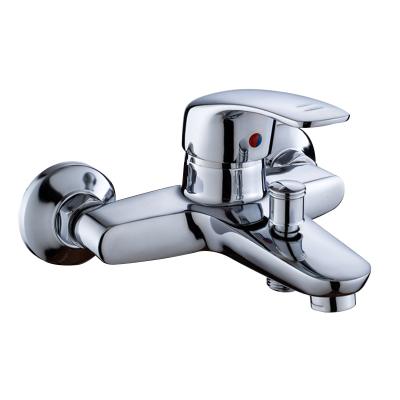 China Without Zinc Alloy Slide Bar Hotel Home In The Wall Single Handle Display Shower Bath Faucet for sale