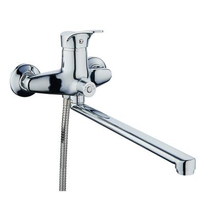 China Without Slide Bar Taizhou Two Way Chrome Zinc Shower Bath Faucet Wall Mounted Mixer for sale