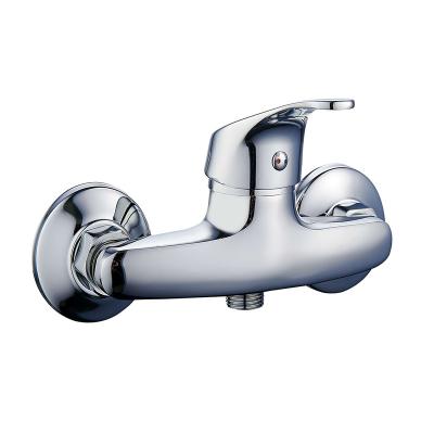 China Without Slide Bar Zinc Hot And Cold Water Mixer Wall Mounted Single Lever Shower for sale