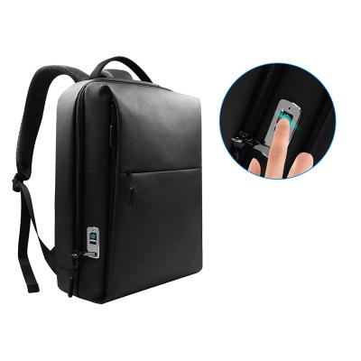 China Waterproof Drop Shipping Hot Selling Fingerprint Lock Man Rechargeable Smart Laptop Bags Shoulder Backpack for sale