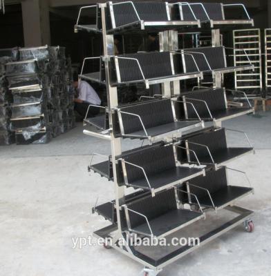 China Anti-Static PCB Storage Pad Anti-Static Trolley with Racks/Hanging Basket PCB Storage Trolley/Anti-Static PCB Rack Trolley for sale