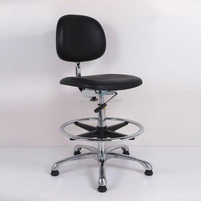 China (Height)Adjustable Black Chair/ESD Antistatic Office Chair/ESD PU Foam Chair for sale