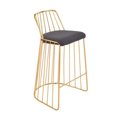 China Wrought Iron Umpire Chair Bar Stool Coffee Lounge Chair Creative High Nordic Modern Front Desk Chair Restaurant Stool for sale