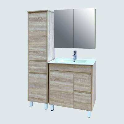 China Modern American Style Design Melamine Bathroom Cabinet Wall Hung Shower Room Vanity for sale