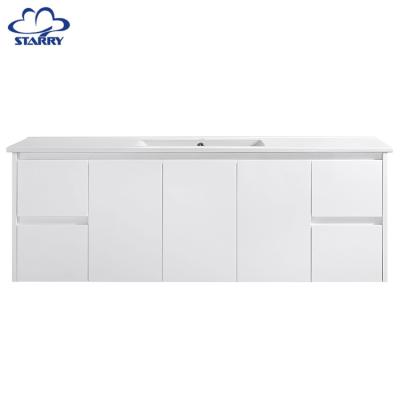 China PVC Bathroom Vanity China Supplier China Supplier Fashion Style Modern PVC Bathroom Cabinet with Best Price for sale