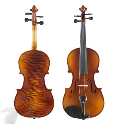 China Handmade Painting Flawless Single Plated Flame Maple Stradivari Artificial Violin (VFS101E) for sale