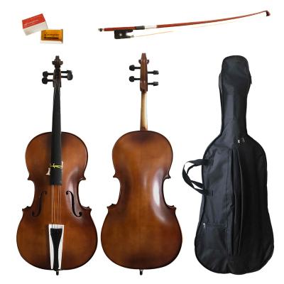 China Impeccable Matte Varnishing Students Hardwood Solid Chinese Cello Workmanship (CS101H) for sale