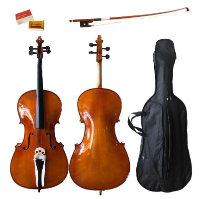 China Impeccable Solid Professional Grade Student Beginner Chinese Red Brown 4/4 Cello 3/4 1/2 1/4 1/8 1/10 (CS102H) for sale