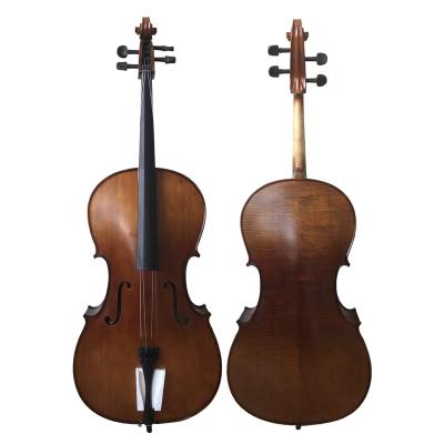 China High Grade Advanced Solid Master Fir Straight Grain Flame Professional Advanced Cello (CNF201E) for sale