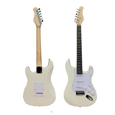 China Basswood St OEM Price White/Black/Pink/Sunburst/Blue/Pink Cheap Electric Guitar (EMST-11) for sale