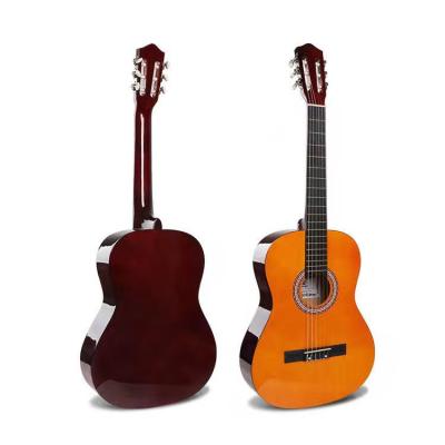 China Linden Plywood Wholesale Factory Cheap Price Students Plywood Classical Guitar (ACG39-01A) for sale