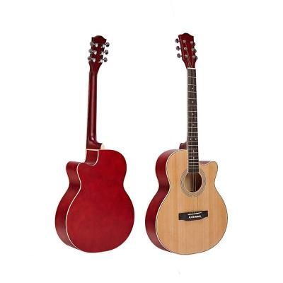 China Factory Made Chinese Beginner Flawless Plywood Cut 40 Inch Student Acoustic Guitar (AFG40C-02) for sale