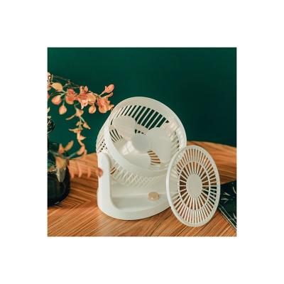 China FS60002 Hotel White Speed ​​Rotating Cute Head 360 3 Degree Adjustable Mini Desk Room Fan for sale