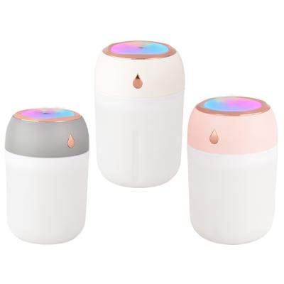 China Hot Wholesale Mini Ultrasonic Colorful Car Humidifier Home Office, Hotel 330ML LED Light USB OEM for sale