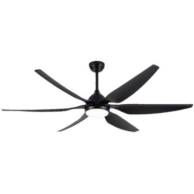 China With Light 54 Inches 6 Blades ABS OEM Ceiling Fan With Led Light And Large Remote Indoor Ceiling Fan for sale