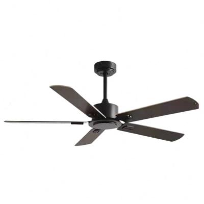 China Lower Noise Variable Speed ​​Motor Frequency 35/45W Modern Black Metal Ceiling Fan for sale