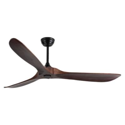 China Remote Control Hotel Resort Indonesia Rustic Breeze Ceiling Fan with Leaf Remote Control Handheld Wooden Ceiling Fan for sale