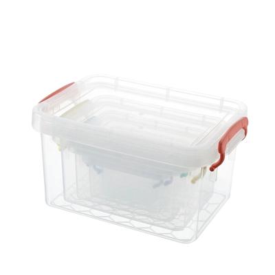 China 1863 Small Sustainable Promotion Waterproof Rectangular Plastic Storage Boxes With Lids for sale