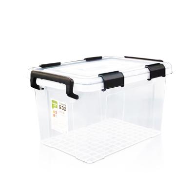 China 0111 viable waterproof universal plastic sealed storage box with handle for sale