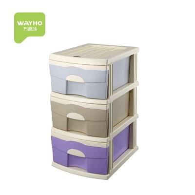 China Sustainable High Quality Plastic Combo Drawer Storage Cabinet for sale