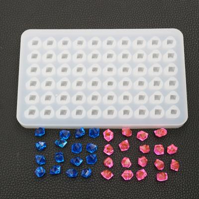 China Europe Home Decoration Mini Gems Diamonds Resin Mold 60 Cavities Super Shiny Ice Rock Expoy Molding Gem Mold For DIY Crystals for sale