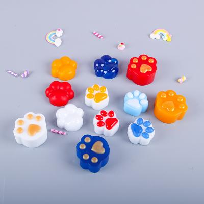 China Europe DIY High Quality Crystal Dripping Transparent Home Decoration Cat Paw Silicone Mold Cute Hand Made for sale