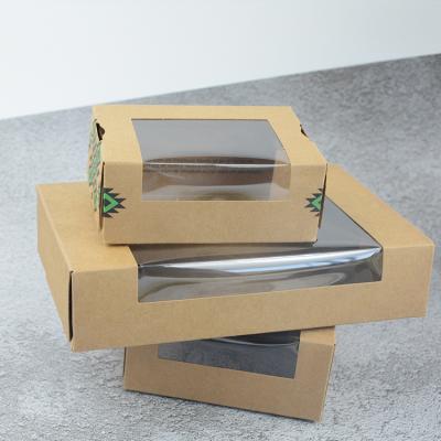 China Recycled Materials Bulk Window 4 6 12 Clear Kraft Paper 24 Hole Mini Cupcake Box Custom Transparent Cupcake Wrapper Cupcake Box Wholesale for sale