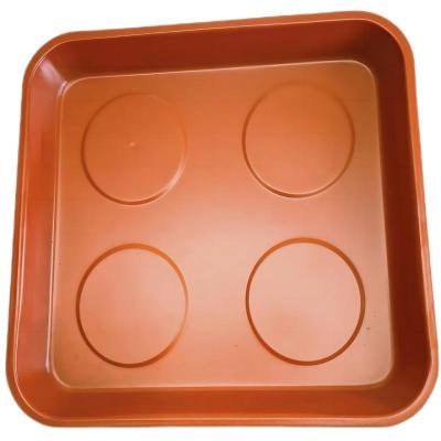 China Industrial Magnet Orange large magnet 4-bottom magnetic tool tray large opening large-capacity screwdriver metal placement tray for sale