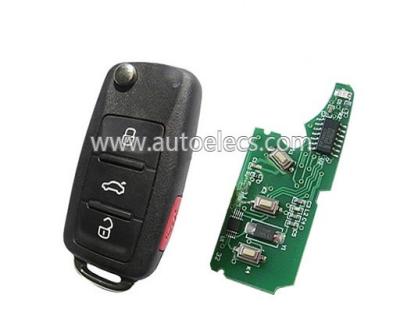 China Flip Car Key Remote 3 Buttons 315Mhz (USA) For Volkswagen VW Touareg Folding Car Key VW for sale