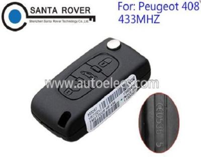 China Flip Car Key Remote Key 0536 Remote Key 3 Button Model For Peugeot Car Key Original Peugeot 408 for sale