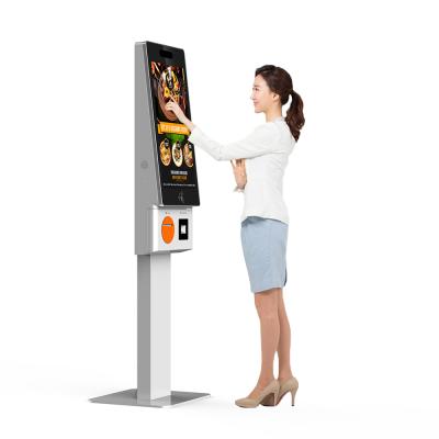 China Service Electronic Food Mall Restaurant Station Airport Self Ordering Machine Vending Credit Card Payment Kiosks for sale