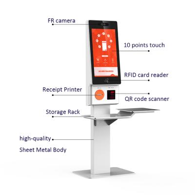 China Supermarket/restaurant/mall/hotel self-service payment ordering kiosk/More+ Link Windows Or Android System for supermarket for sale