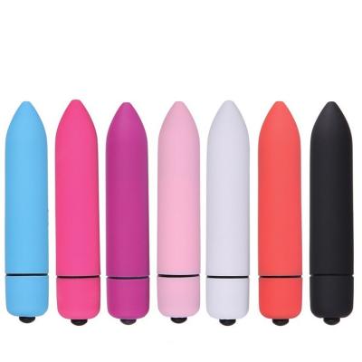 China Waterproof Rechargeable Mute Vibrator 10-Frequency Mini Multi-Color Vibrating Bullets Matte Silicone Waterproof Sex Toys Female Vibrator for sale