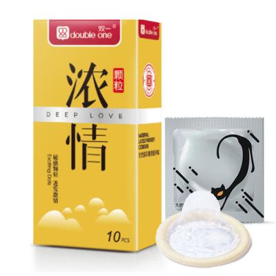 China Natrual Latex Made In China Slim Male Condom Sensitive Pellet Lubricated Latex Condom for sale