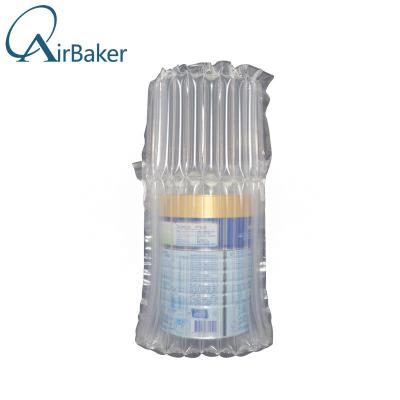 China Customized Recyclable Milk Powder Air Column Bag Bubble Cushion Wrap Air Column Protective Packaging Bag for sale