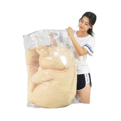 China Large Sustainable Vacuum Storage Bags XL Size For Big Bears Toys Dolls With Zipper for sale