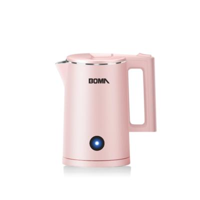 China Cool Electric Kettle 360 ​​Degree Rotation Base 1.8L Double Layer Contact Kettle Home Appliances for sale