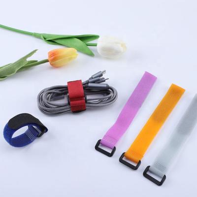 China Industrial Adjustable Polyester Strapping Loop Hook Viable Silicone Klettband And Loop Strap Fastener for sale