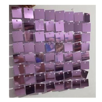 China Waterproof / Eco - Friendly Purple Bling Shimmer Sequin Panel For Indoor And Outdoor Christmas Decoration for sale