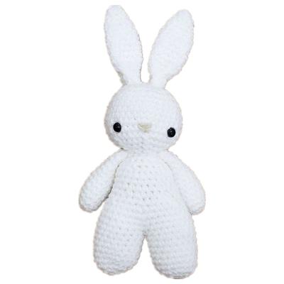 China 2021 hot selling amigurumi bunny rabbit custom made crochet knitted stuffed doll plush toy for sale